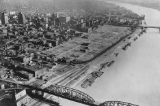 St. Louis' northern riverfront.