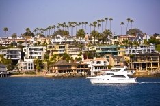 Newport Beach, California waterfront.