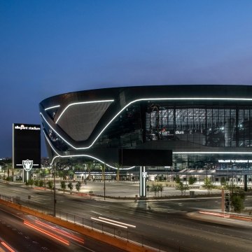 Allegiant Stadium in Las Vegas.