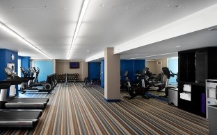 Hotel gym.