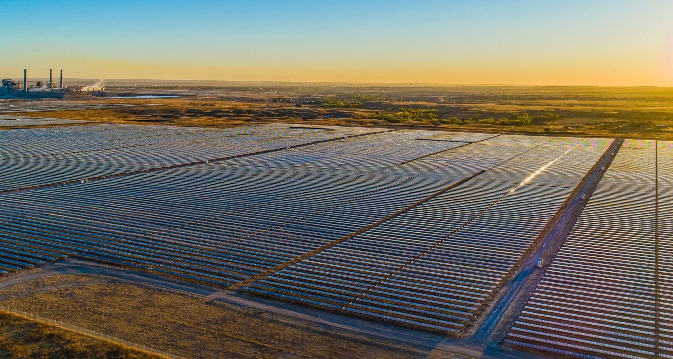 Aerial of Big Horn Solar Plant