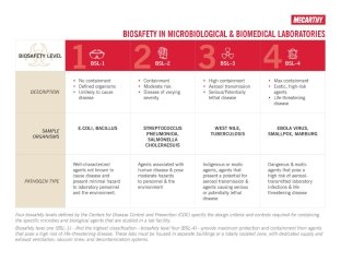 Biosafety chart.