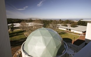 A dome-like structure College of San Mateo Science Center.