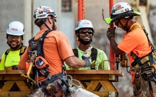 Group of people working on a jobsite