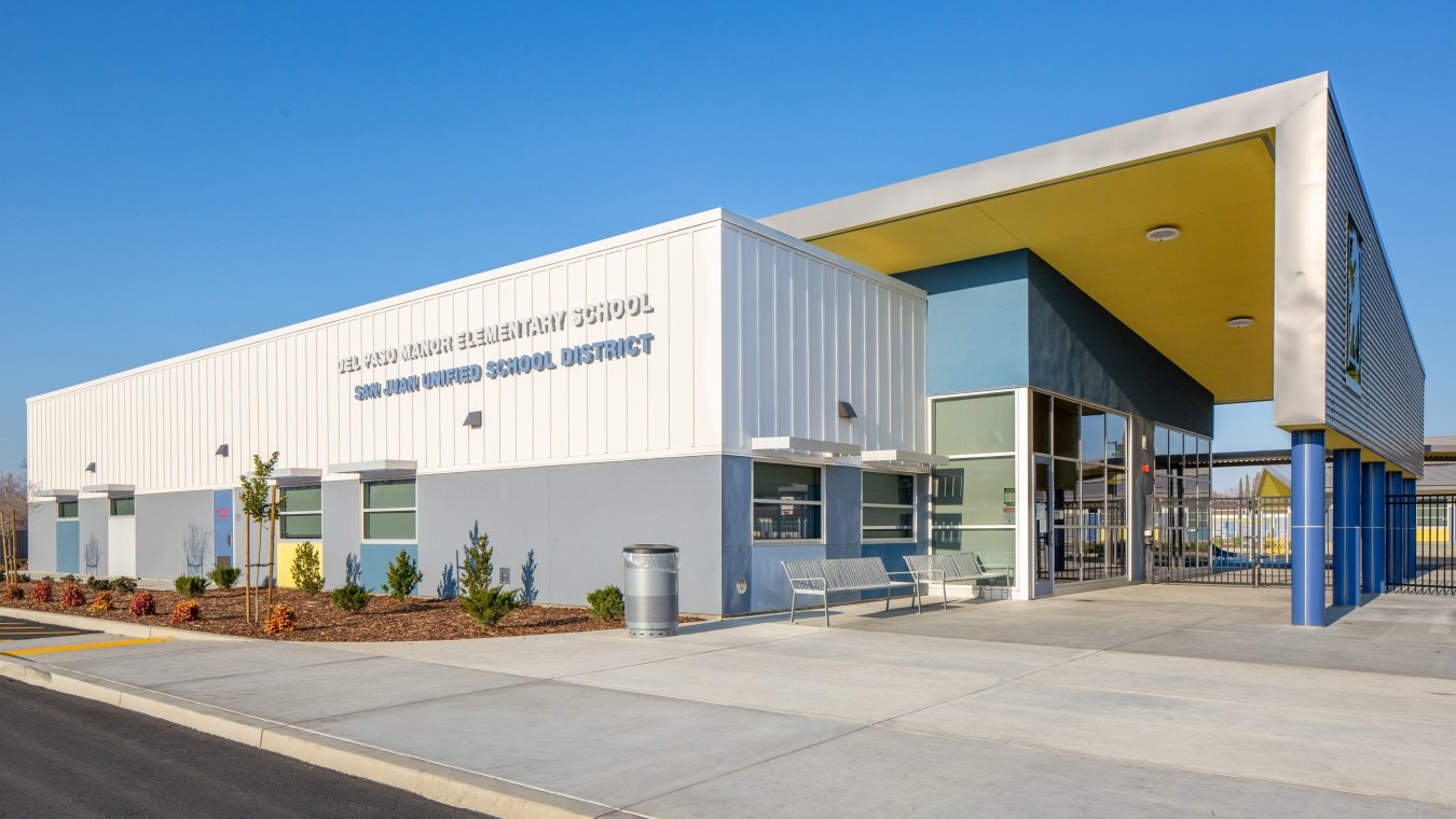 Exterior view of the elementary school