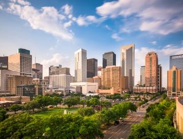 Houston skyline.