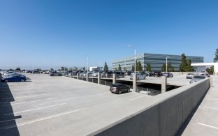 Rooftop view of the Hyundai Parking structure.