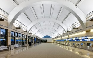 Inside the terminal.