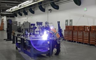 Welders Working Inside LAX Central Utility Plant