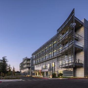 Exterior view of the medical center