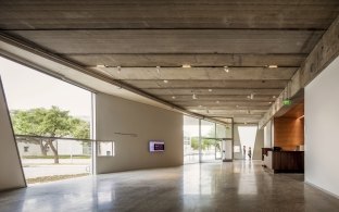 Indoor image of the entrance with windows