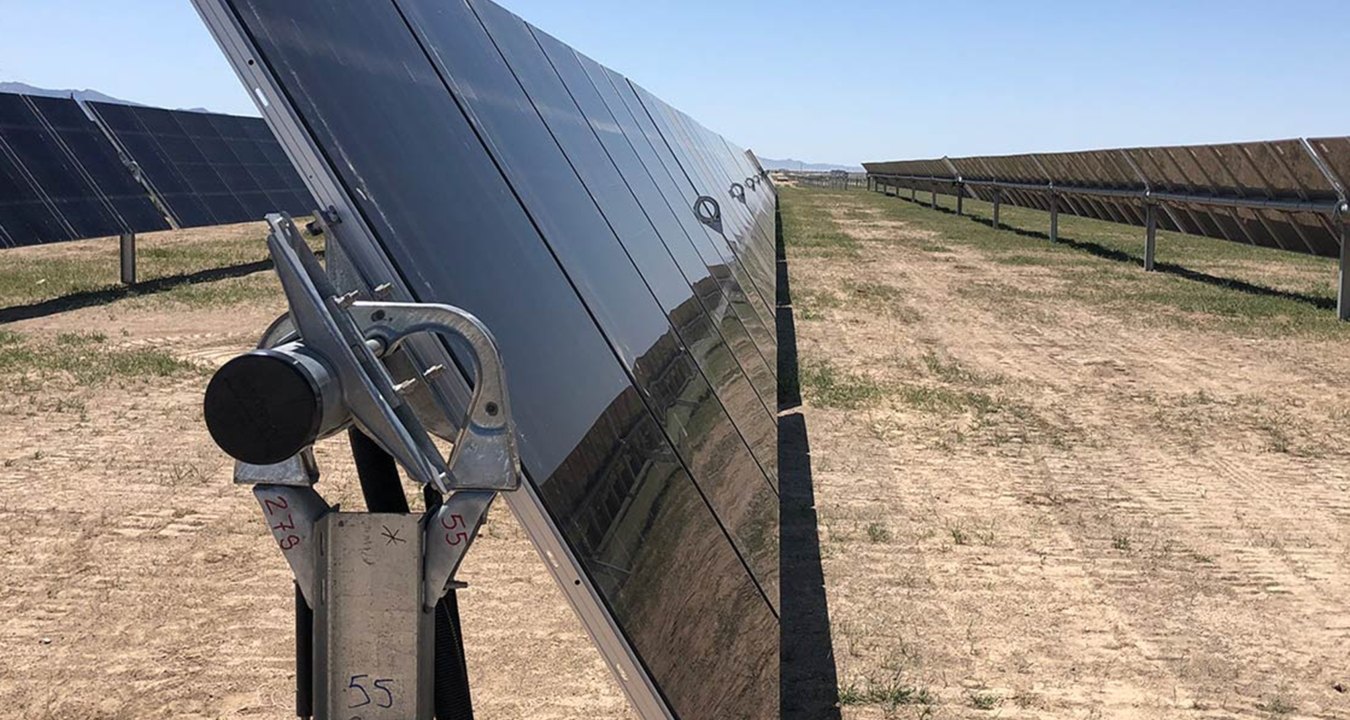 Outdoor image of a solar grid