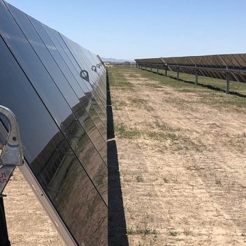 Outdoor image of a solar grid