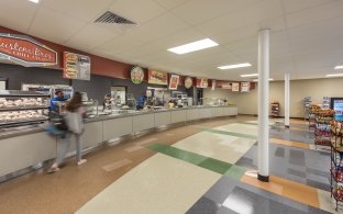 Cafeteria view of Mount Vernon Township High School