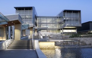 Exterior view of the NBAF building.