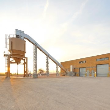 A landscape view of the Ocotillo Water Reclamation Facility. 