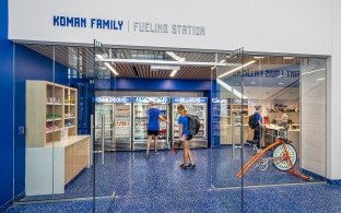 Entrance to the convenience store inside the family center. 