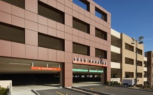 Parking structure entrance 