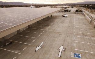 VTA Berryessa Parking Structure Lanes