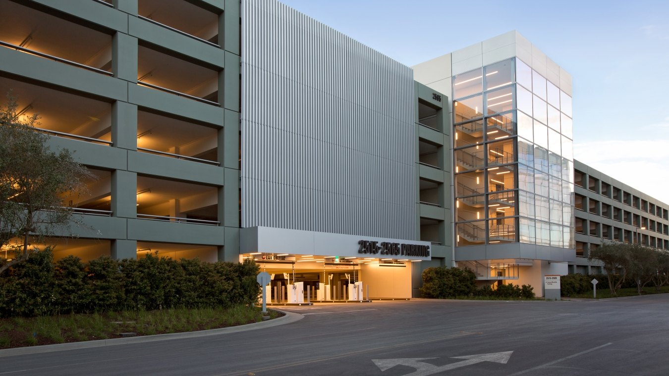 Santa Clara Square Parking Structures Entrance to Both Structures