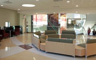 A gathering space inside the Student Center at SIU Carbondale.