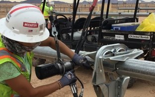 McCarthy construction worker at a solar farm jobsite