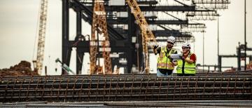 construction workers at a jobsite