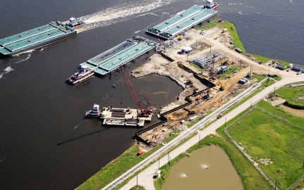 Aerial view of the site 