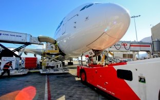 Airbus 380 at LAX Tom Bradley International Terminal