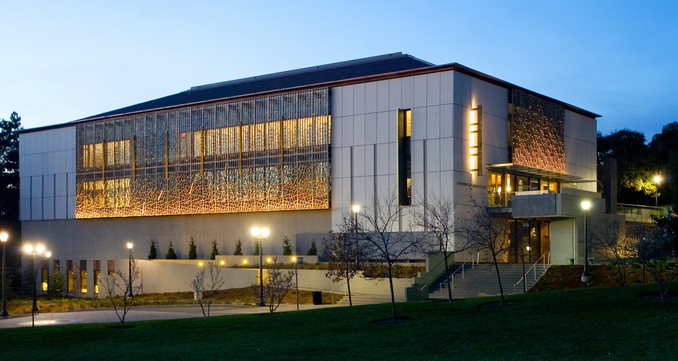 Exterior view of the UC Berkeley East Asian Library. 