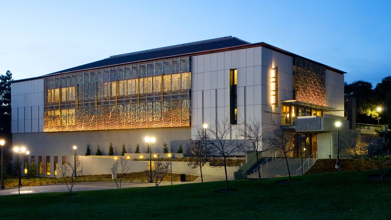 Exterior view of the UC Berkeley East Asian Library. 