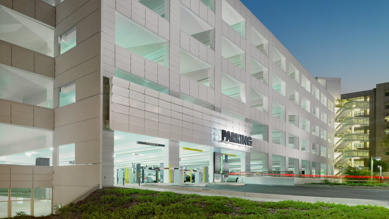 UC Davis Parking Structure Entrance Exterior