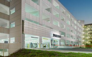 UC Davis Parking Structure Entrance Exterior