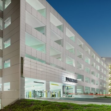 UC Davis Parking Structure Entrance Exterior