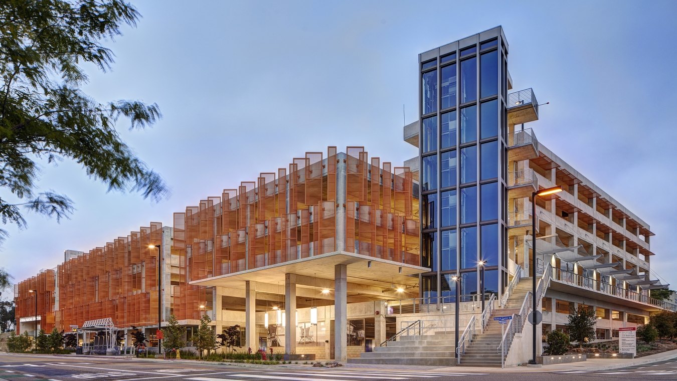 UCSD Athena Parking Structure exterior