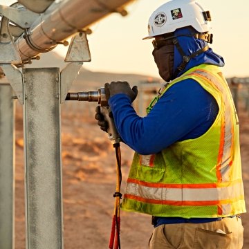 Construction worker at a jobsite